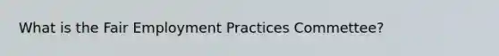 What is the Fair Employment Practices Commettee?