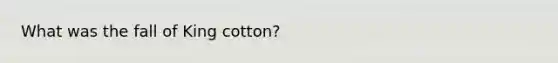 What was the fall of King cotton?