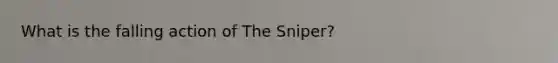 What is the falling action of The Sniper?