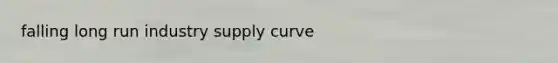 falling long run industry supply curve