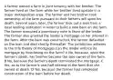 A farmer owned a farm in joint tenancy with her brother. The farmer lived on the farm while her brother lived upstate in a major metropolitan area. The farmer and her brother took ownership of the farm pursuant to their father's will upon his death. Several years later, the farmer took out a loan from a local lending institution in order to build a new barn on the farm. The farmer executed a promissory note in favor of the lender. The farmer also granted the lender a mortgage on her interest in the farm. After the barn was constructed, the farmer defaulted on the loan and died shortly thereafter. The jurisdiction adheres to the title theory of mortgages.Can the lender enforce its mortgage by foreclosing on the farm? A No, because, upon the farmer's death, her brother became the sole owner of the farm. B No, because the farmer's death terminated the mortgage. C Yes, as to the farmer's one-half interest in the farm that she owned at death. D Yes, because the farmer had completed construction of the barn before her death.