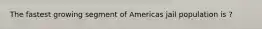 The fastest growing segment of Americas jail population is ?