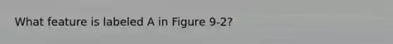 What feature is labeled A in Figure 9-2?