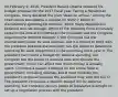 On February 9, 2016, President Barack Obama released his budget proposal for the 2017 fiscal year. Facing a Republican Congress, many declared the plan "dead on arrival." Among the cited issues was Obama's request for 582.7 billion in discretionary spending for defense, which many Republicans believed was not enough. Which of the following most accurately explains the interaction between the president and the Congress regarding the defense budget? A The Congress has the enumerated power to raise revenue, but it is forced to work with the president because the president has the power to determine spending for each department in the upcoming fiscal year. B The president can create a budget for defense spending, but Congress has the power to execute laws and operate the government, which can affect how much money is actually spent. C Congress passes a budget for the entire federal government, including defense, but it must consider the president's proposal because the president may veto the bill. D The president introduces a specific budget bill for defense spending, but Congress uses its power of legislative oversight to set up a negotiation process with the president.