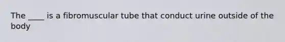 The ____ is a fibromuscular tube that conduct urine outside of the body