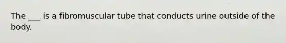 The ___ is a fibromuscular tube that conducts urine outside of the body.