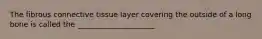 The fibrous connective tissue layer covering the outside of a long bone is called the _____________________