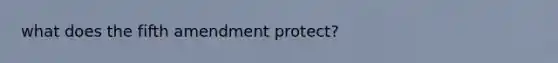 what does the fifth amendment protect?