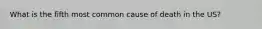 What is the fifth most common cause of death in the US?