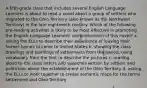 A fifth-grade class that includes several English Language Learners is about to read a novel about a group of settlers who migrated to the Ohio Territory (also known as the Northwest Territory) in the late eighteenth century. Which of the following pre-reading activities is likely to be most effective in promoting the English Language Learners' comprehension of this novel? a. asking the ELLs to describe their experience of leaving their former homes to come to United States b. showing the class drawings and paintings of settlements from the period, using vocabulary from the text to describe the pictures c. reading aloud to the class letters and speeches written by settlers and politicians about the establishment of the Ohio Territory d. asking the ELLs to work together to create semantic maps for the terms settlement and Ohio Territory