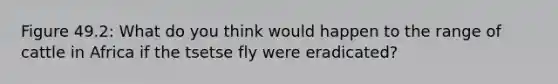 Figure 49.2: What do you think would happen to the range of cattle in Africa if the tsetse fly were eradicated?