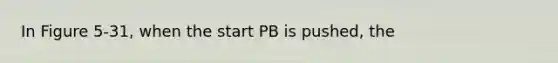 In Figure 5-31, when the start PB is pushed, the