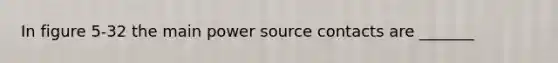 In figure 5-32 the main power source contacts are _______