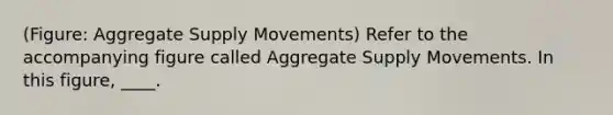 (Figure: Aggregate Supply Movements) Refer to the accompanying figure called Aggregate Supply Movements. In this figure, ____.