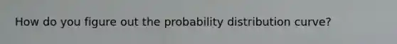 How do you figure out the probability distribution curve?