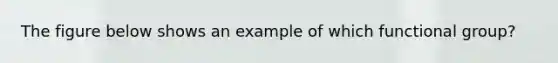The figure below shows an example of which functional group?