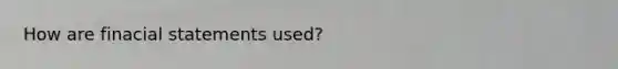 How are finacial statements used?