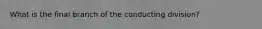 What is the final branch of the conducting division?