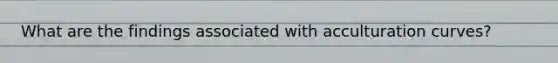 What are the findings associated with acculturation curves?