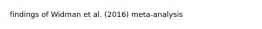 findings of Widman et al. (2016) meta-analysis