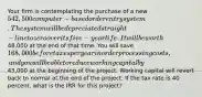 Your firm is contemplating the purchase of a new 542,500 computer-based order entry system. The system will be depreciated straight-line to zero over its five-year life. It will be worth48,000 at the end of that time. You will save 168,000 before taxes per year in order processing costs, and you will be able to reduce working capital by43,000 at the beginning of the project. Working capital will revert back to normal at the end of the project. If the tax rate is 40 percent, what is the IRR for this project?