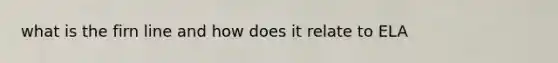 what is the firn line and how does it relate to ELA