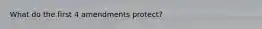 What do the first 4 amendments protect?