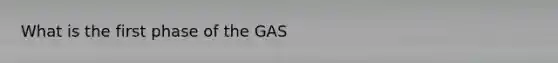 What is the first phase of the GAS