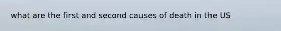 what are the first and second causes of death in the US