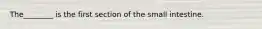 The________ is the first section of the small intestine.