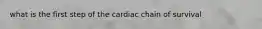 what is the first step of the cardiac chain of survival