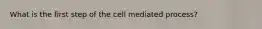 What is the first step of the cell mediated process?