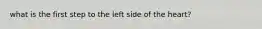 what is the first step to the left side of the heart?