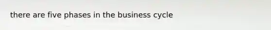 there are five phases in the business cycle