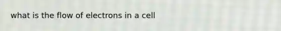 what is the flow of electrons in a cell