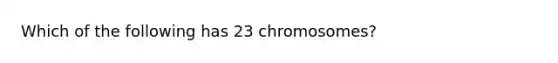 Which of the following has 23 chromosomes?