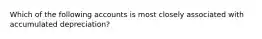 Which of the following accounts is most closely associated with accumulated depreciation?