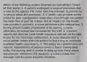 Which of the following actions illustrate accountability? (Select all that apply.) 1. A patient undergoes a surgical procedure that is new to the agency. The nurse asks the manager to provide an in-service about the procedure. 2. A health care provider writes orders for pain management medication even though the patient has been free of pain for 3 days. Out of respect for the health care provider's authority, a nurse administers the medications. 3. During annual budget preparation at an agency, a nurse advocates for annual pay increases for the staff. 4. A patient reports she does not have health insurance and will not be able to pay for her discharge medications. A nurse requests that a social worker meets with this patient to find a way to maximize available health care bene ts. 5. The policy on a patient care unit requires repositioning of patients every 2 hours. During busy shifts, the nursing staff is unable to keep up with the practice requirement. Whenever this happens, a nurse notifies the manager and discusses possible remedies