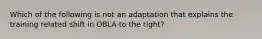 Which of the following is not an adaptation that explains the training related shift in OBLA to the right?