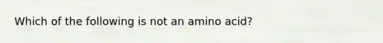 Which of the following is not an amino acid?