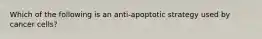 Which of the following is an anti-apoptotic strategy used by cancer cells?