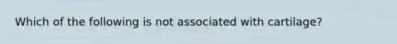 Which of the following is not associated with cartilage?