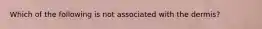 Which of the following is not associated with the dermis?