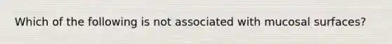 Which of the following is not associated with mucosal surfaces?