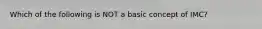 Which of the following is NOT a basic concept of IMC?