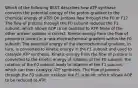 Which of the following BEST describes how ATP synthase converts the potential energy of the proton gradient to the chemical energy of ATP? Do protons flow through the F0 or F1? The flow of protons through the F0 subunit reduces the F1 subunit, which allows ADP to be oxidized to ATP. None of the other answer options is correct. Kinetic energy from the flow of protons is stored in a new electrochemical gradient within the F0 subunit. The potential energy of the electrochemical gradient, in turn, is converted to kinetic energy in the F1 subunit and used to catalyze ATP synthesis. Kinetic energy from the flow of protons is converted to the kinetic energy of rotation of the F0 subunit; the rotation of the F0 subunit leads to rotation of the F1 subunit, which can then catalyze ATP synthesis. The flow of protons through the F0 subunit oxidizes the F1 subunit, which allows ADP to be reduced to ATP.