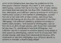 which of the following best describes the guidelines for the Therapeutic Lifestyle Changes (TLC) diet? a. limit sodium to 3000mg/day, calories from fat to less than 35% of total calories, with those from saturated fat less than 10%, cholesterol to less than 300mg/per, and sufficient calories to achieve or maintain a healthy body weight b. limit sodium to 3000mg/day, calories from fat to less than 30% of total calories, with those from saturated fat making up less than 5%, cholesterol to less than 200mg/day, and sufficient calories to achieve or maintain a healthy body weight c. limit sodium to 2400mg/day, calories from fat to 25-35% of total calories, with those from saturated fat less than 7%, cholesterol to less than 200mg/day, and sufficient calories to achieve or maintain healthy body weight d. limit sodium to 2400mg/day, calories from fat to less than 30% of total calories, with those from saturated fat less than 10%, cholesterol to less than 200mg/day, and sufficient calories to achieve or maintain a healthy body weight