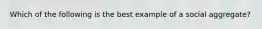 Which of the following is the best example of a social aggregate?