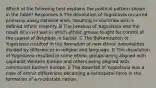 Which of the following best explains the political pattern shown in the table? Responses A The devolution of Yugoslavia occurred primarily along national lines, resulting in countries with a defined ethnic majority. B The breakup of Yugoslavia was the result of a civil war in which ethnic groups fought for control of the capital of Belgrade in Serbia. C The Balkanization of Yugoslavia resulted in the formation of new ethnic nationalities divided by differences in religion and language. D The dissolution of Yugoslavia resulted in some ethnic groups being aligned with capitalist Western Europe and others being aligned with communist Eastern Europe. E The downfall of Yugoslavia was a case of ethnic differences becoming a centripetal force in the formation of a multistate nation.