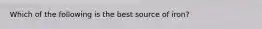 Which of the following is the best source of iron?
